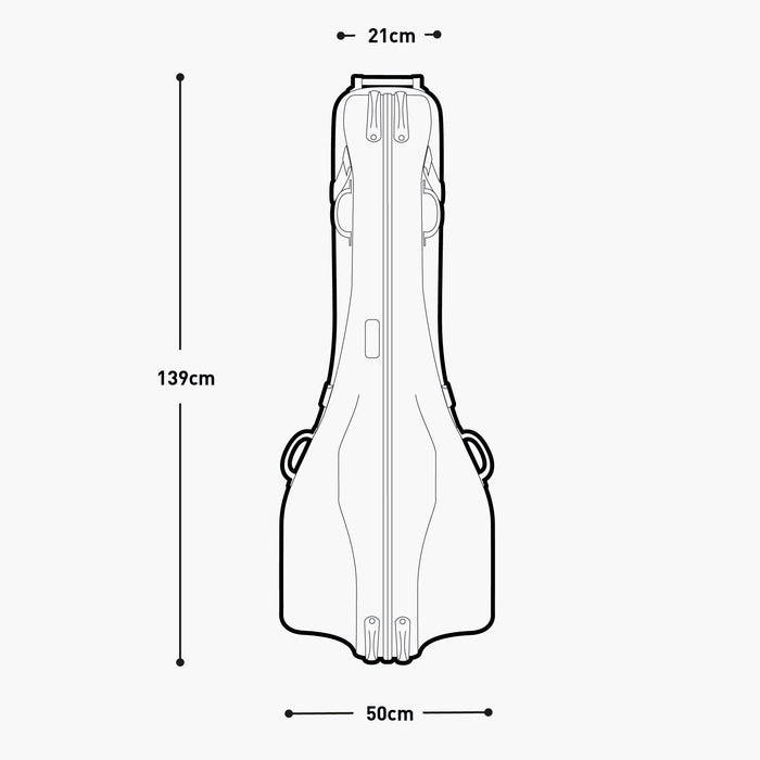 EVOC Road Bike Bag Pro &mdash; dimensions ext&eacute;rieures